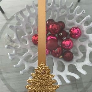 Christmas tree over the door wreath hanger gold